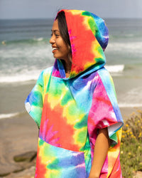 Tie Dye Rainbow Original ECO Poncho
