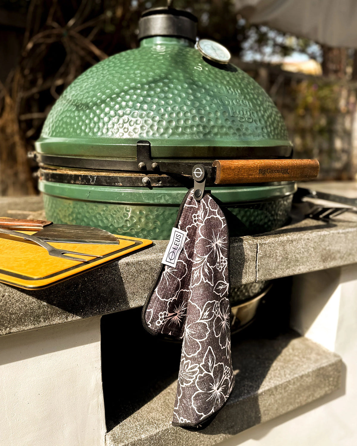 Black Petal BBQ Eco Towel - Leus Towels Australia