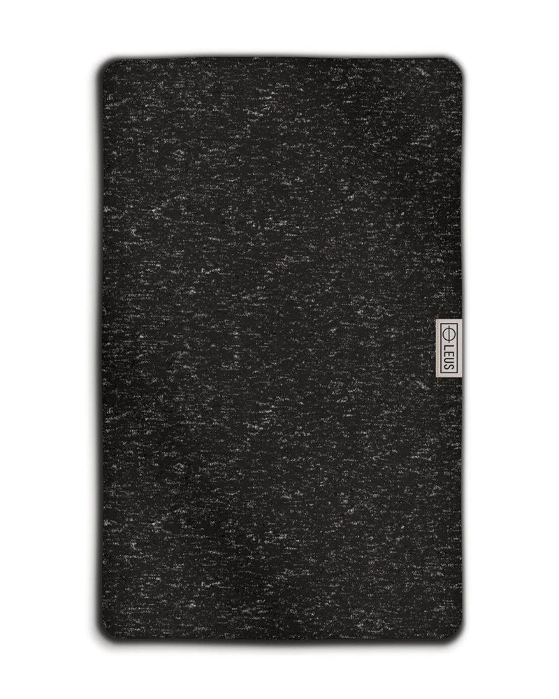 Black Heather Gym Eco Towel - Leus Towels Australia