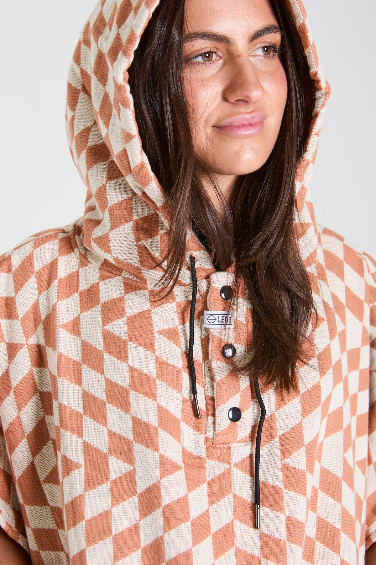 Terracotta Pro Eco Poncho - Leus Towels Australia