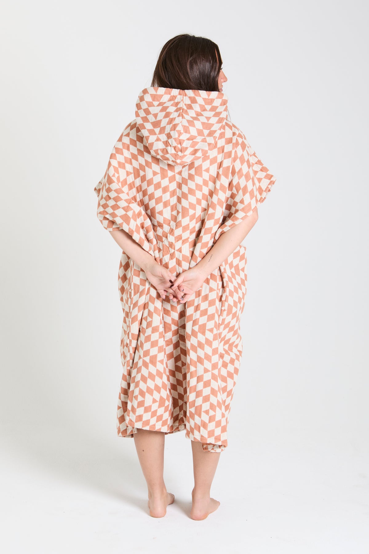 Terracotta Pro Eco Poncho - Leus Towels Australia
