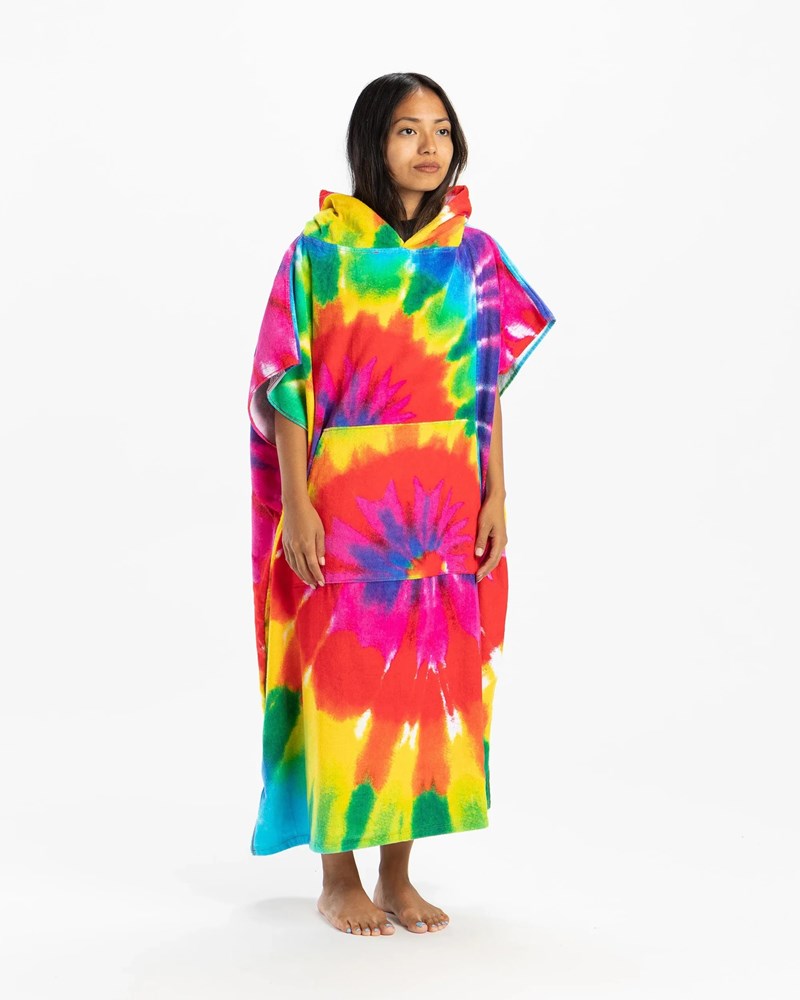 Tie Dye Rainbow Original Eco Poncho