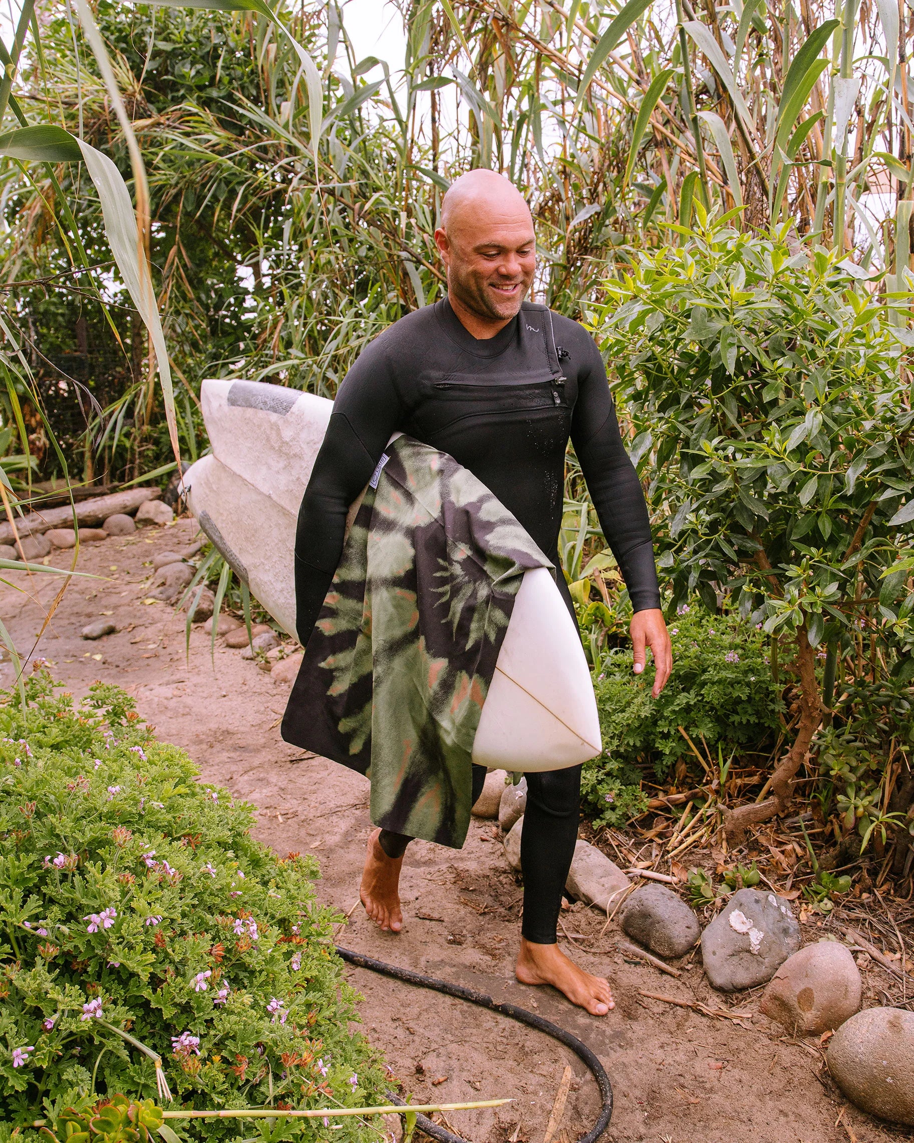 Tie Dye Camo Camp Eco Towel - Leus Towels Australia
