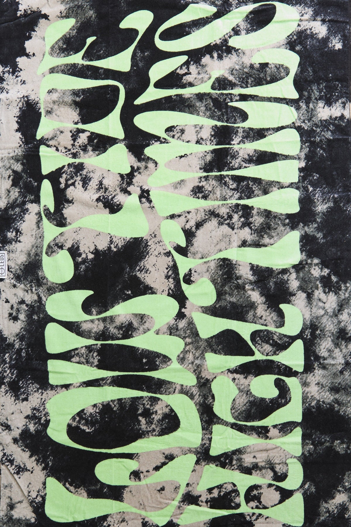 High Times Beach Eco Towel: print close-up - Leus Towels Australia
