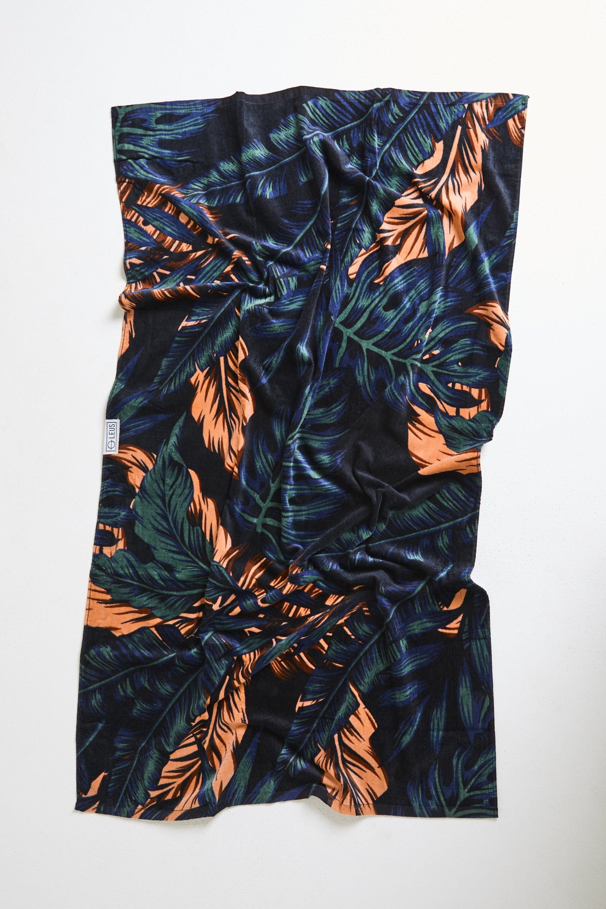 Jungle Madness Beach Eco Towel: flat - Leus Towels Australia